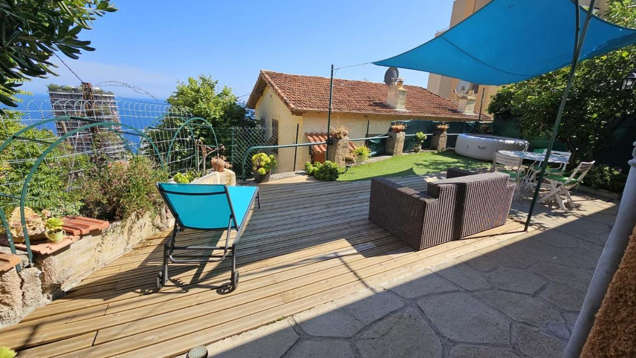 Maison Avec Jardin, Vue Mer Aux Portes De Monaco Beausoleil Bagian luar foto