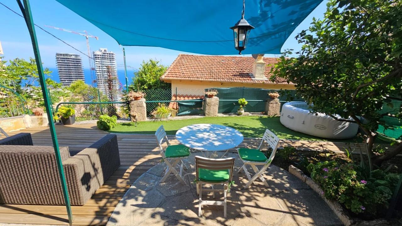 Maison Avec Jardin, Vue Mer Aux Portes De Monaco Beausoleil Bagian luar foto