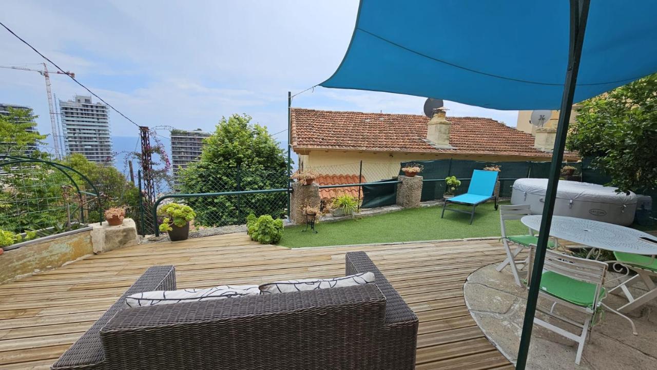 Maison Avec Jardin, Vue Mer Aux Portes De Monaco Beausoleil Bagian luar foto