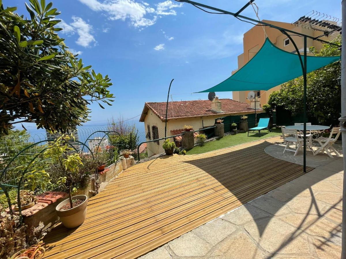 Maison Avec Jardin, Vue Mer Aux Portes De Monaco Beausoleil Bagian luar foto